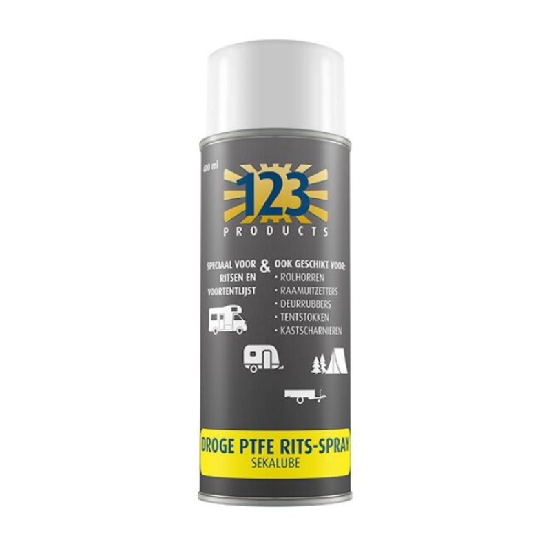 123 - Sekalube Droge PTFE Spray voor Ritsen